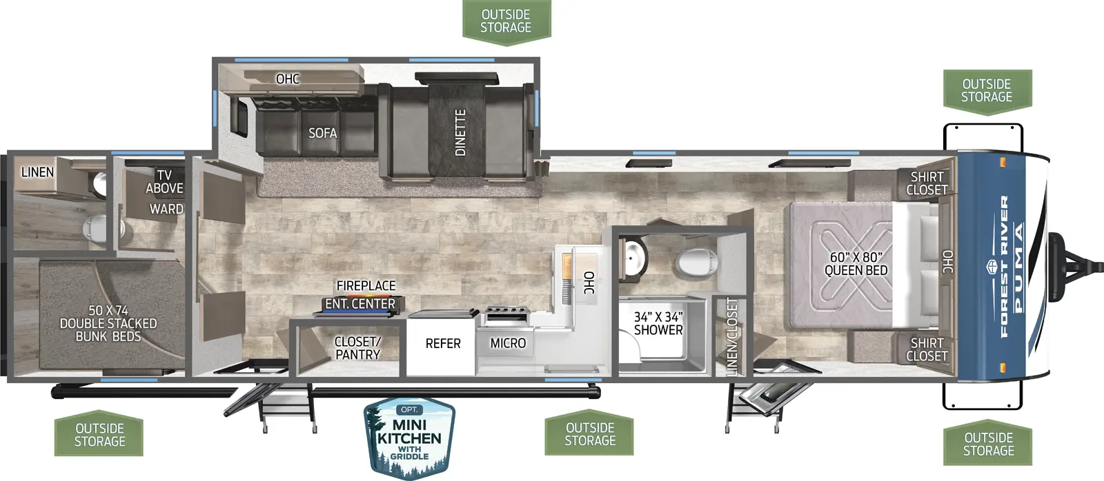 Puma 29BHQB - DSO Floorplan